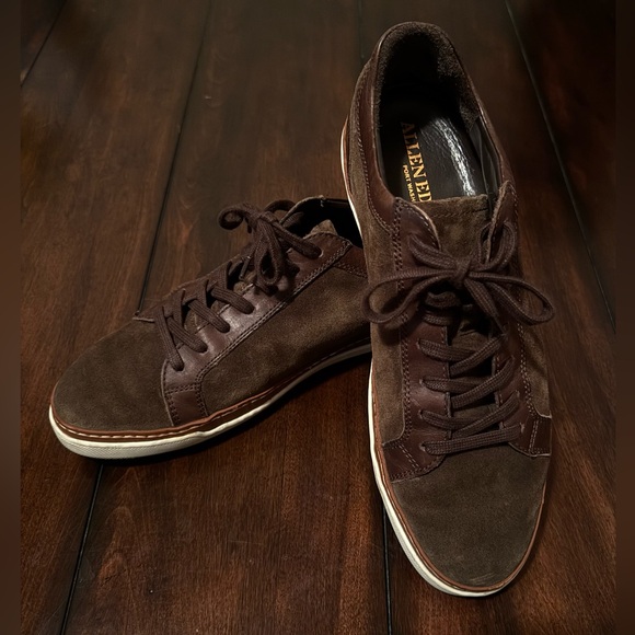 Allen Edmonds Men's Brown Suede Sneakers 9.5 - Picture 3 of 8